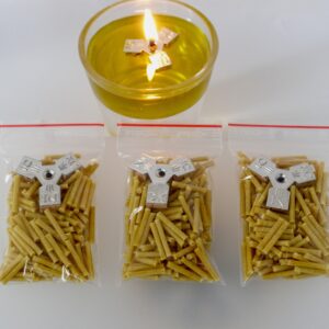 Paraffin Candle Wicks for Orthodox Vigil Oil Lamps, Floating Candles Home  Altar, Prayer Corner 500 Wicks 4 Cork Floats 