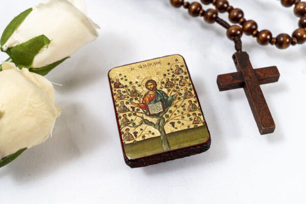 The Vine Miniature Handmade Wooden Icon so small that you always have it with you - Image 5